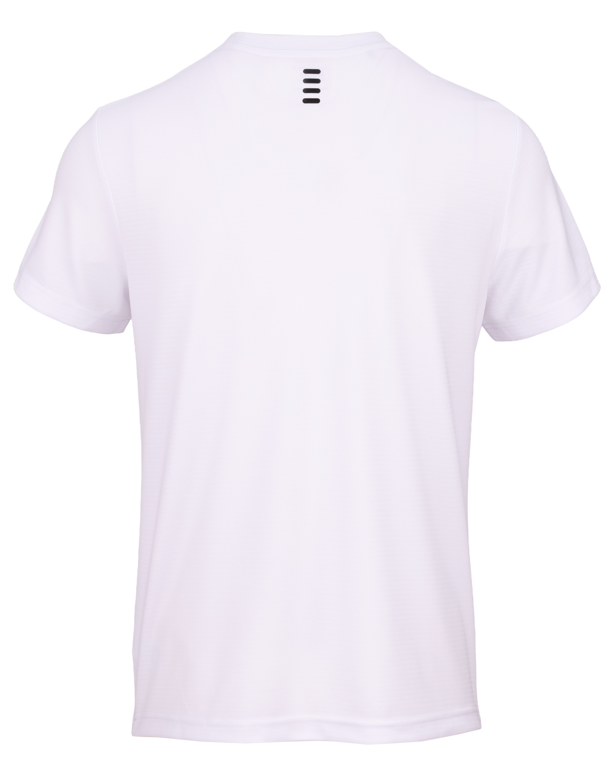 T-Shirt, Weiß, Kurzarm, Rundhals, Rückenteil?