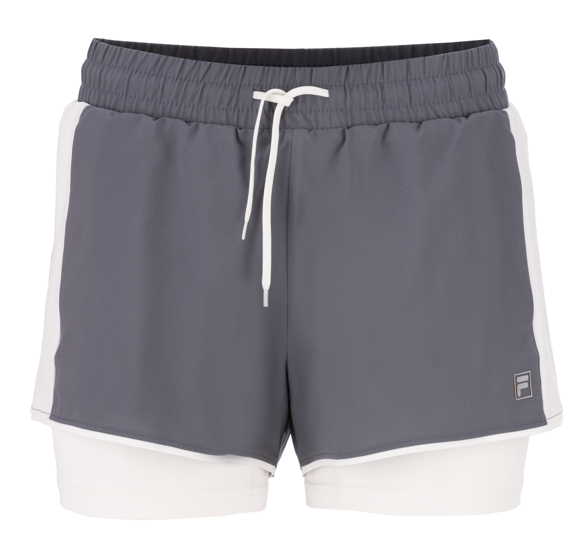 kurzeh, athletischeh?, drawstring, grau, weiße-kante
