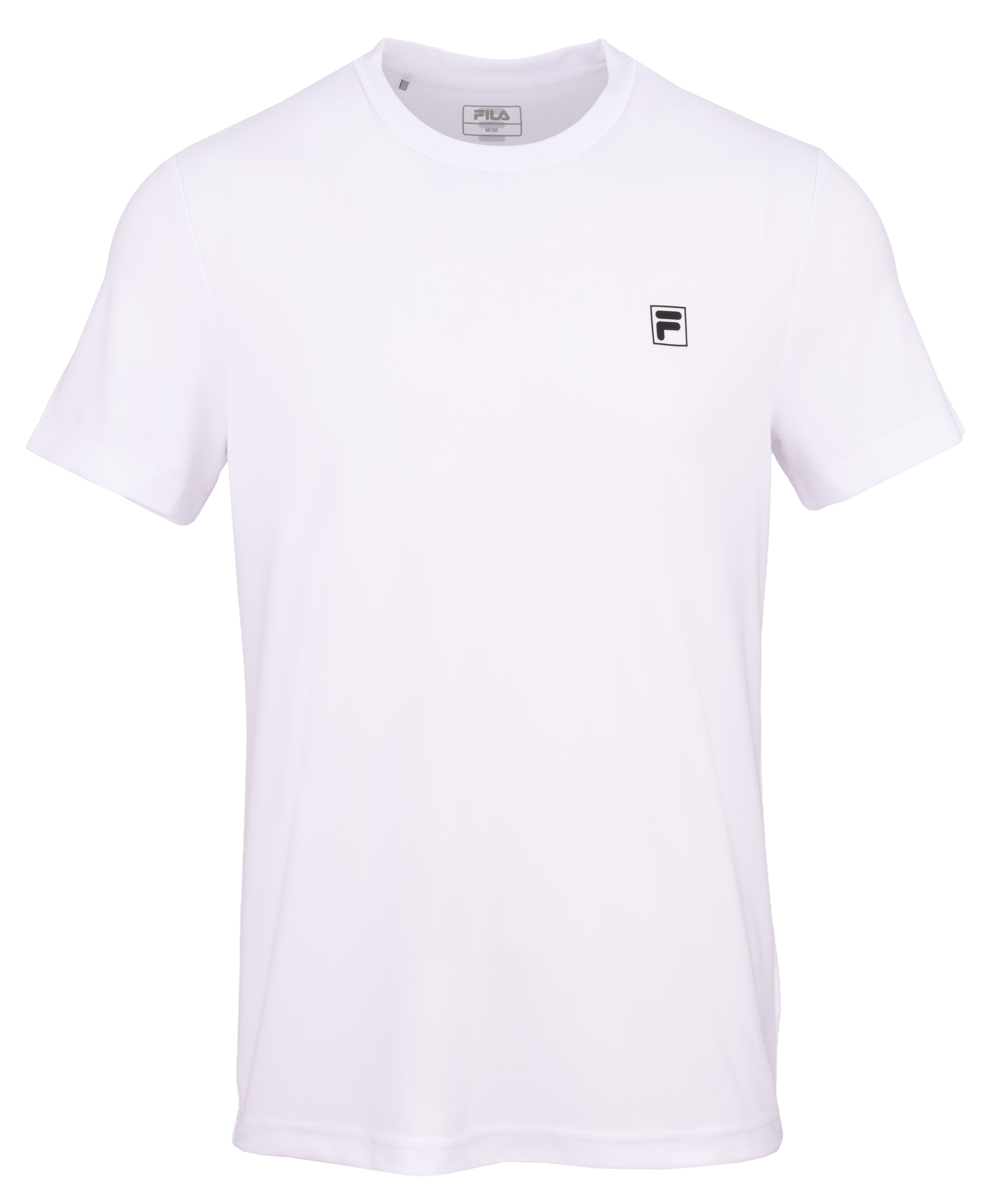T‑Shirt, Kurzarm, Weiß, Logo, Rundhals