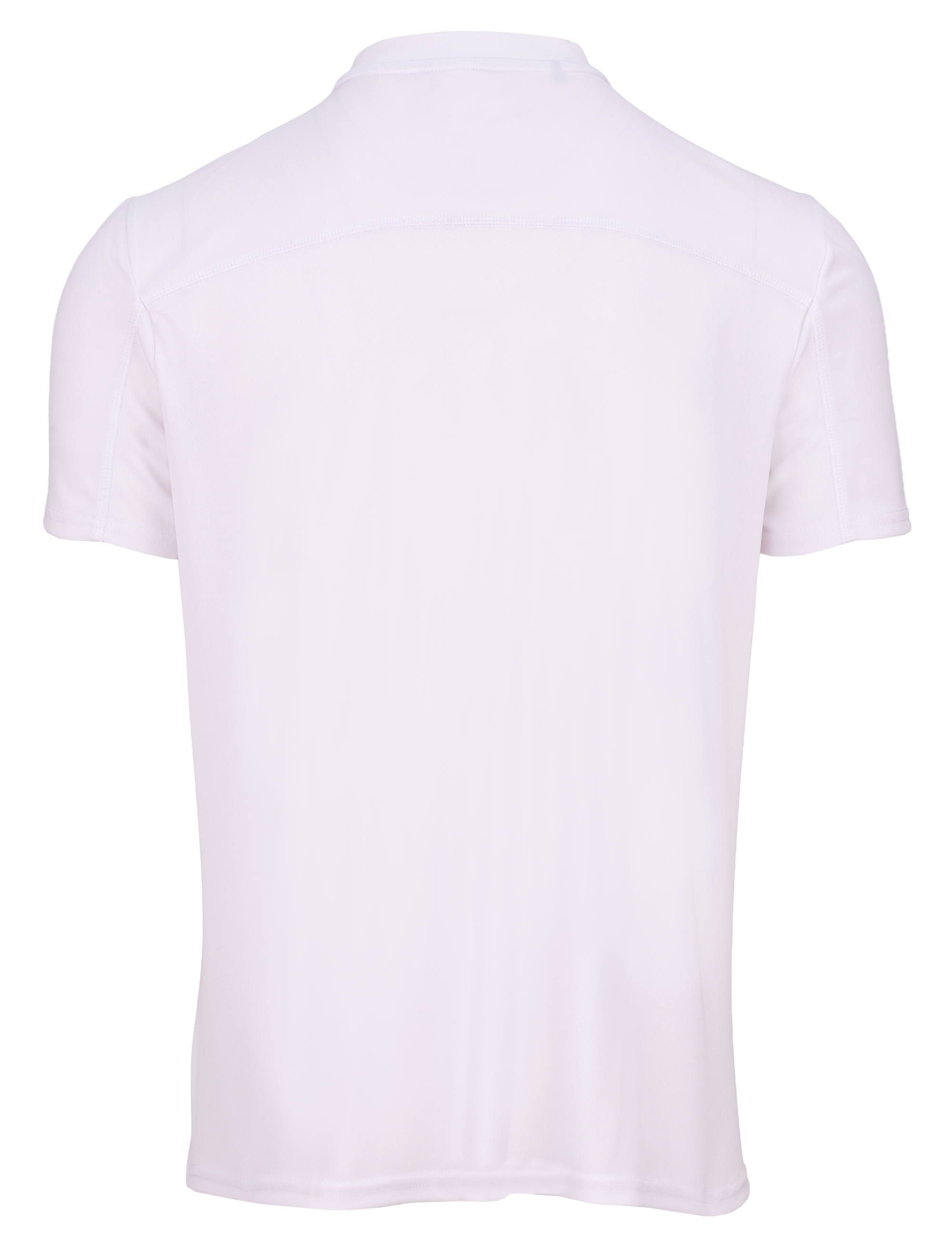 T-Shirt, Short sleeves, White, Plain, Back view