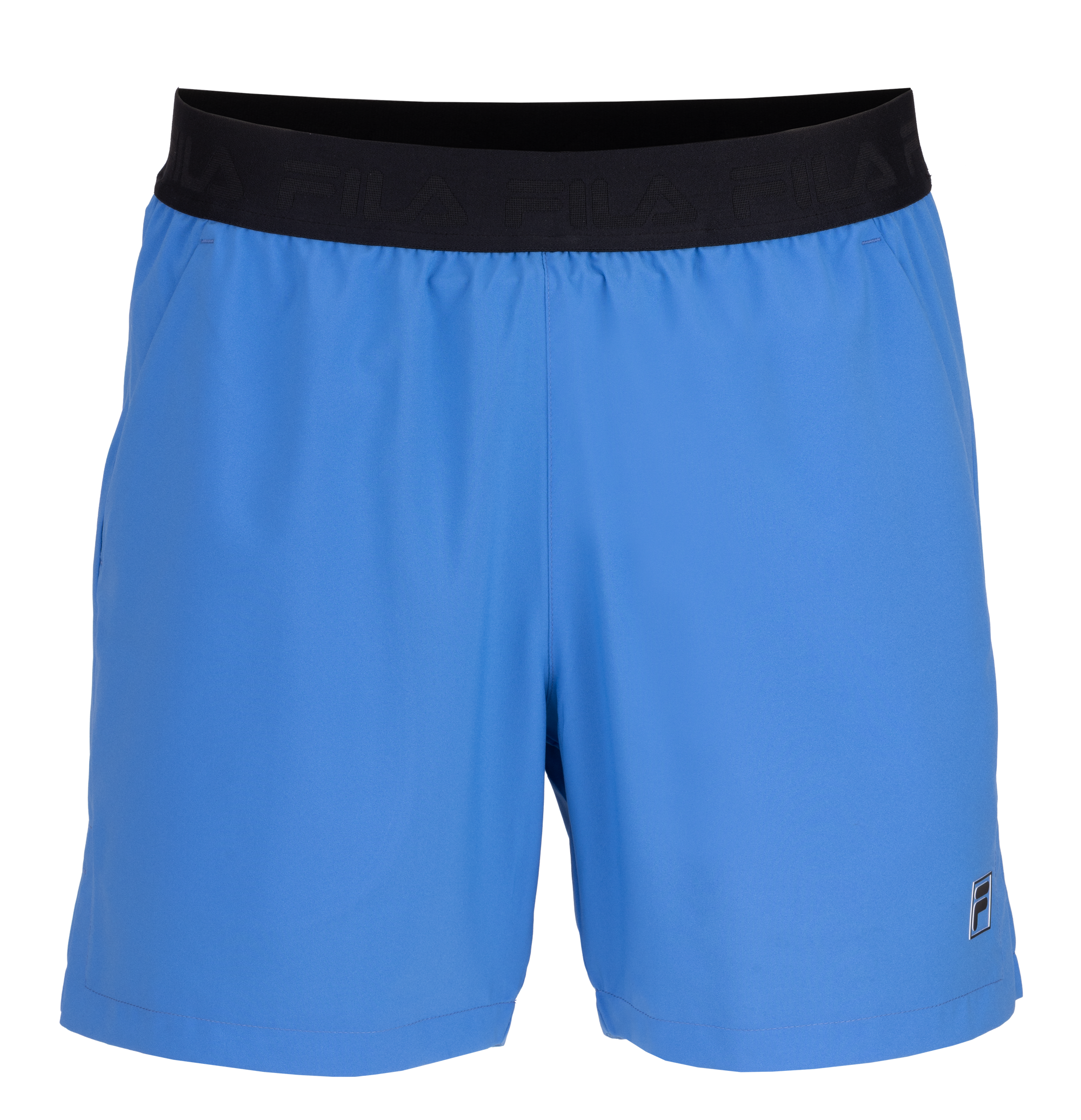 Shorts, Blau, Athletisch, elastischer Bund, Logo-Bekleidung