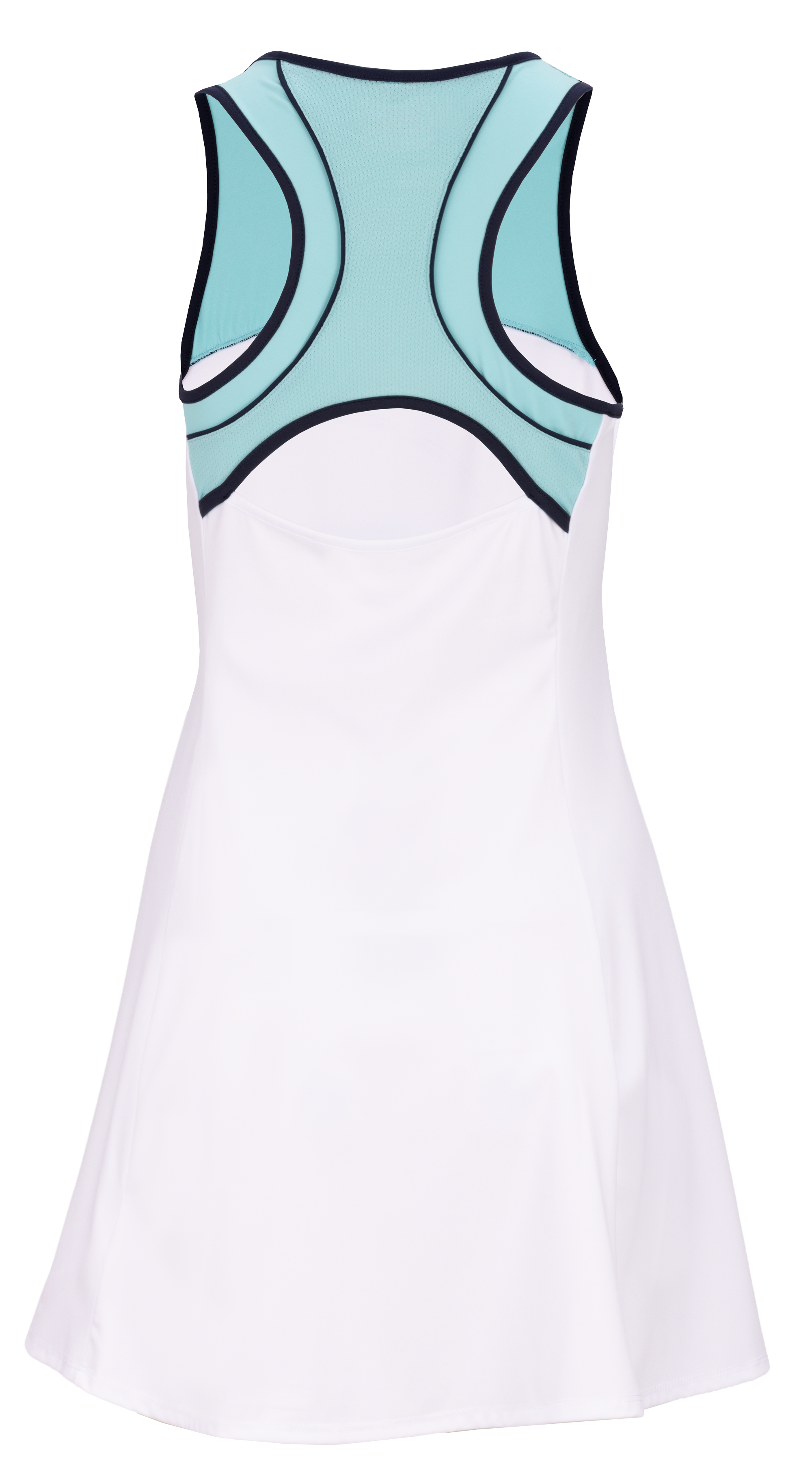 Tanktop, Sporttop, Mesh-Details, Weiß, Türkis