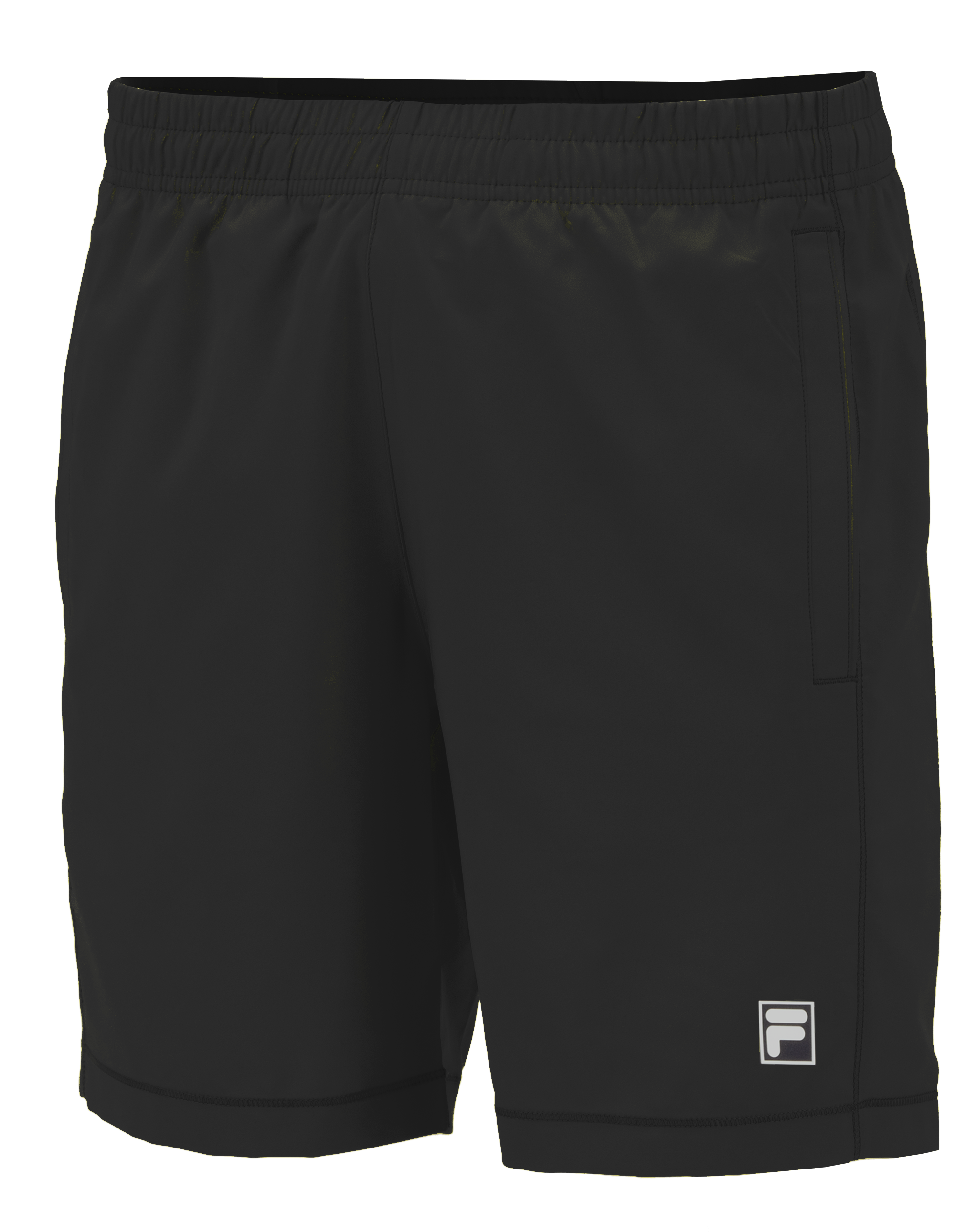 kurze hosen, athletisch, schwarz, elastischer bund, tasche