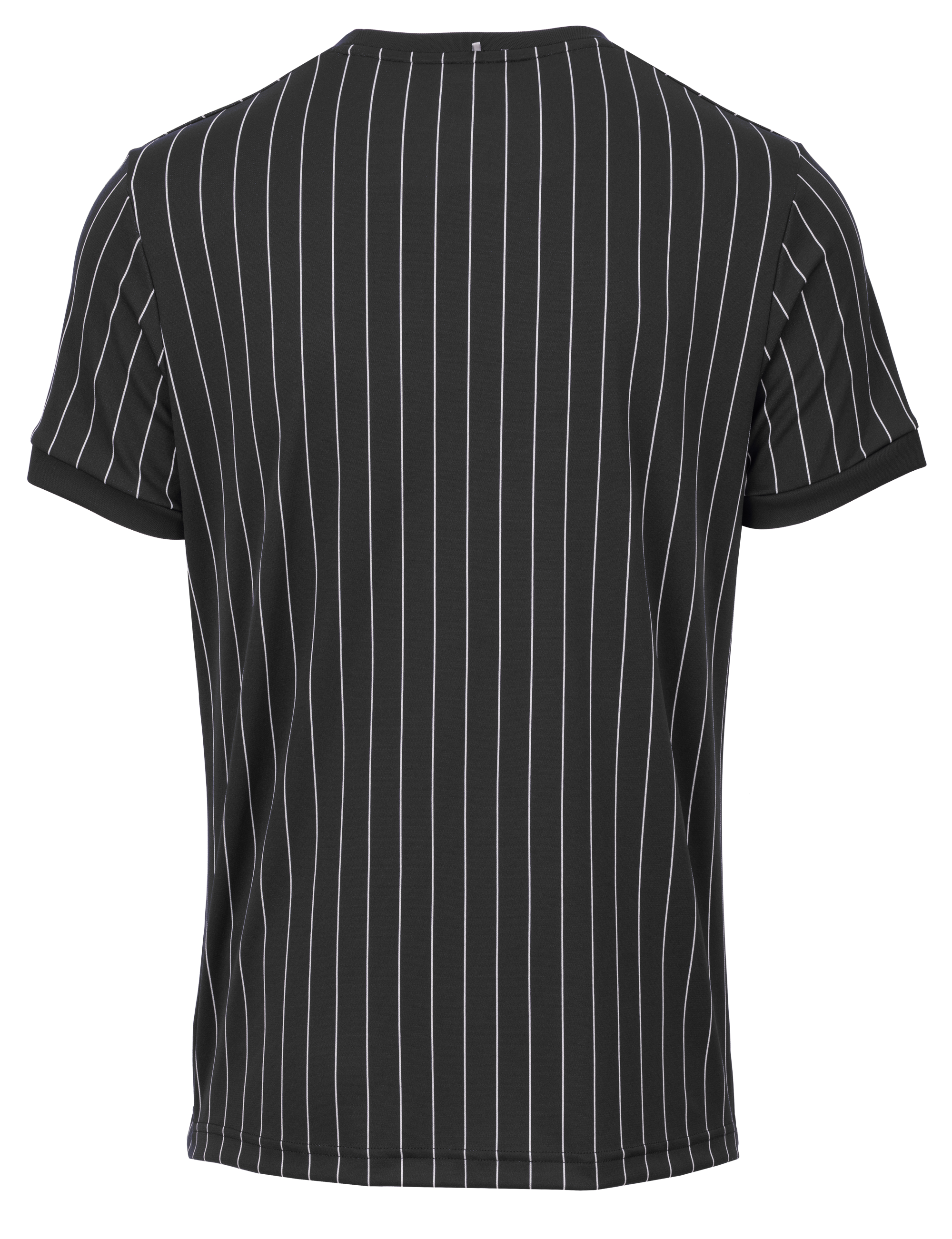 gestreift, T-Shirt, kurzarm, dunkel, senkrechte Streifen