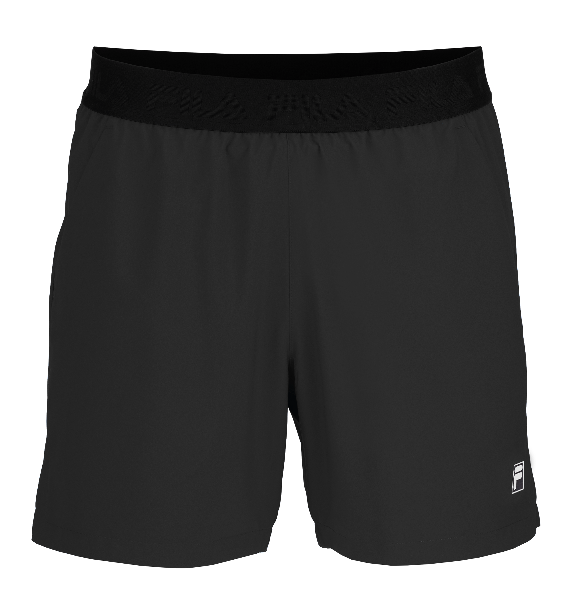 Shorts, Schwarz, Elastischer Bund, Kunstfaser, Sportswear