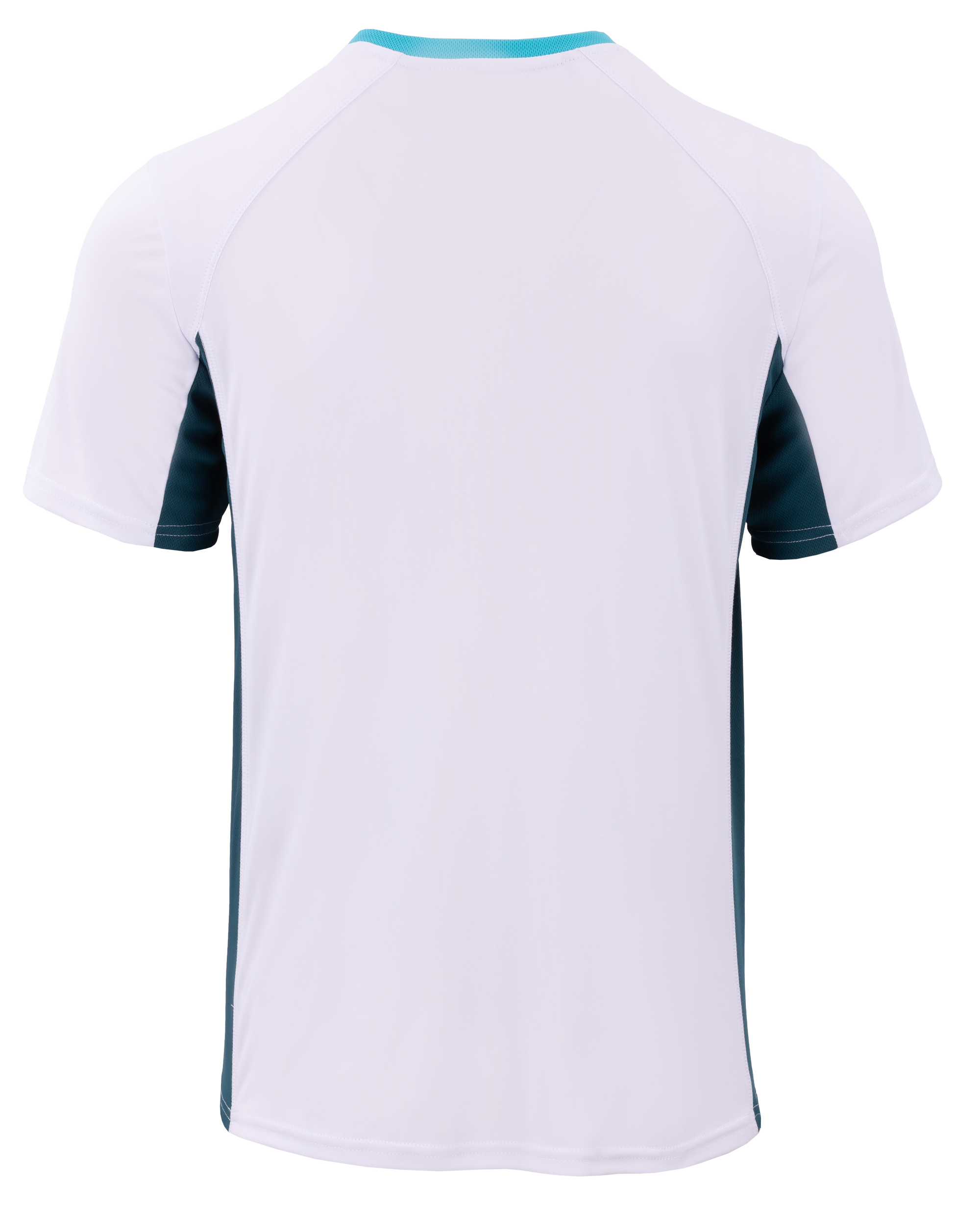 T-Shirt, Rückenansicht, Kurzarm, weiß, Trikotstoff