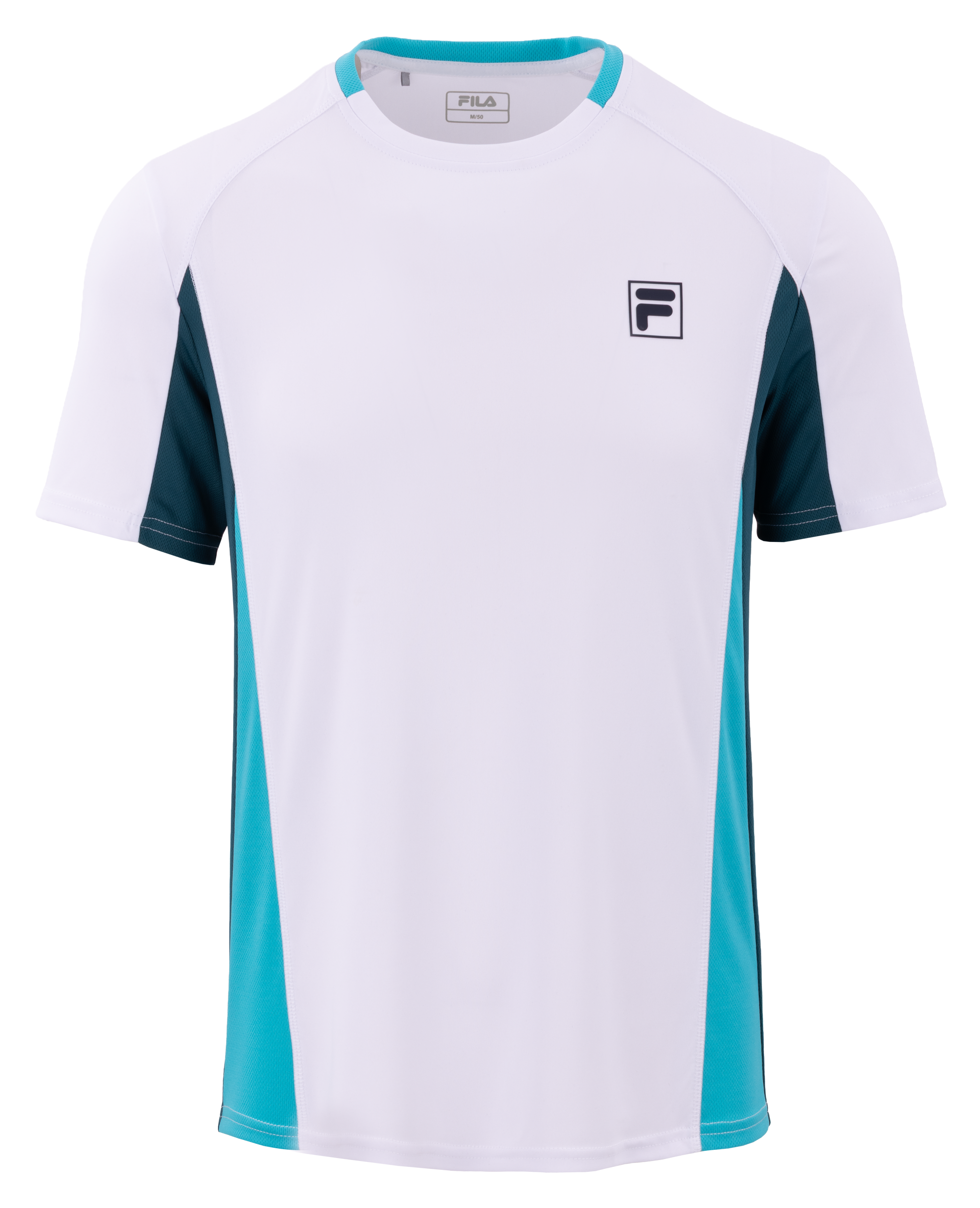 T-Shirt, Sportswear, Short sleeve, White, Logo patch