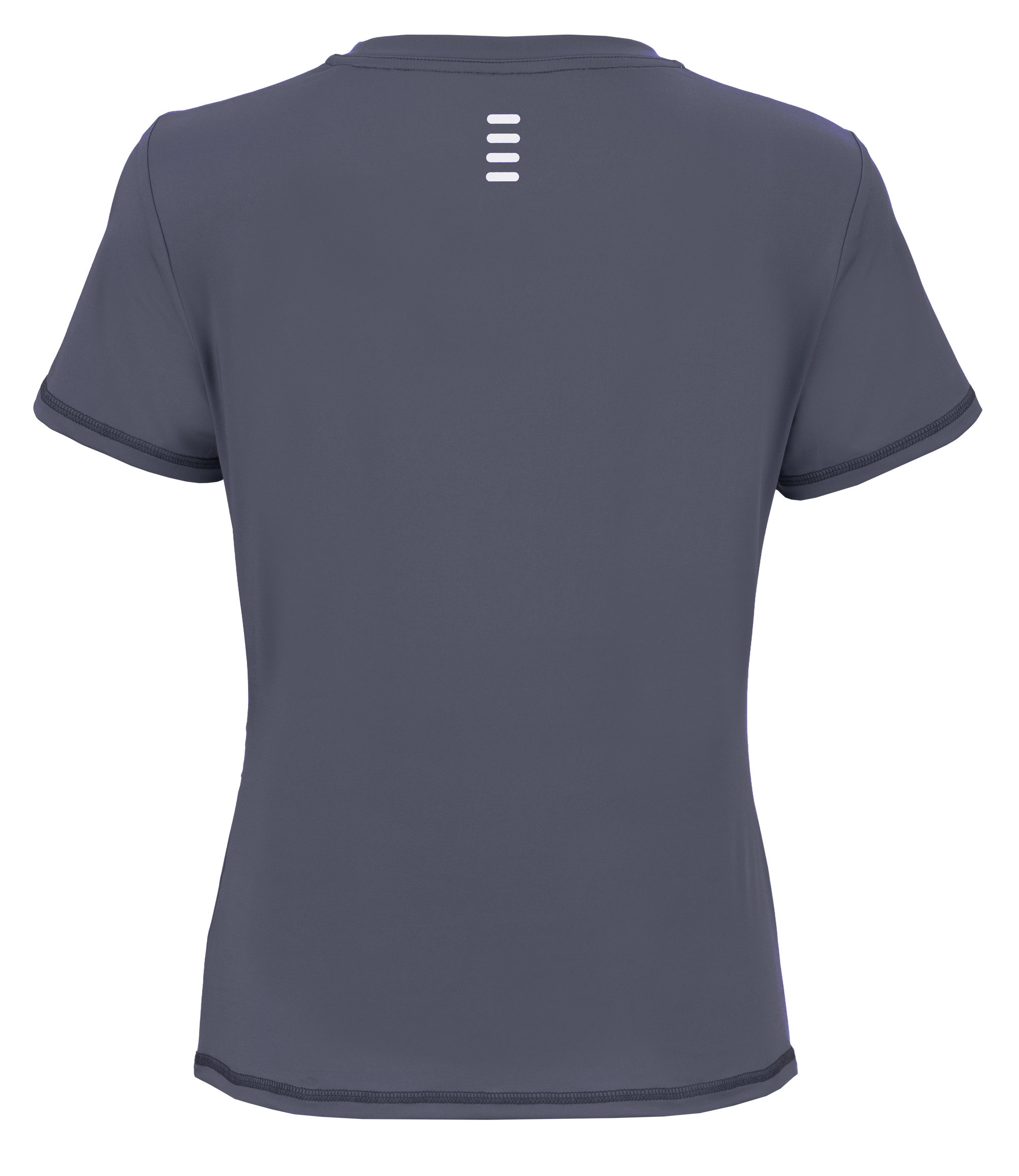 t-shirt, kurzarmig, rundhals, einteilig, reflektierendes-markierung