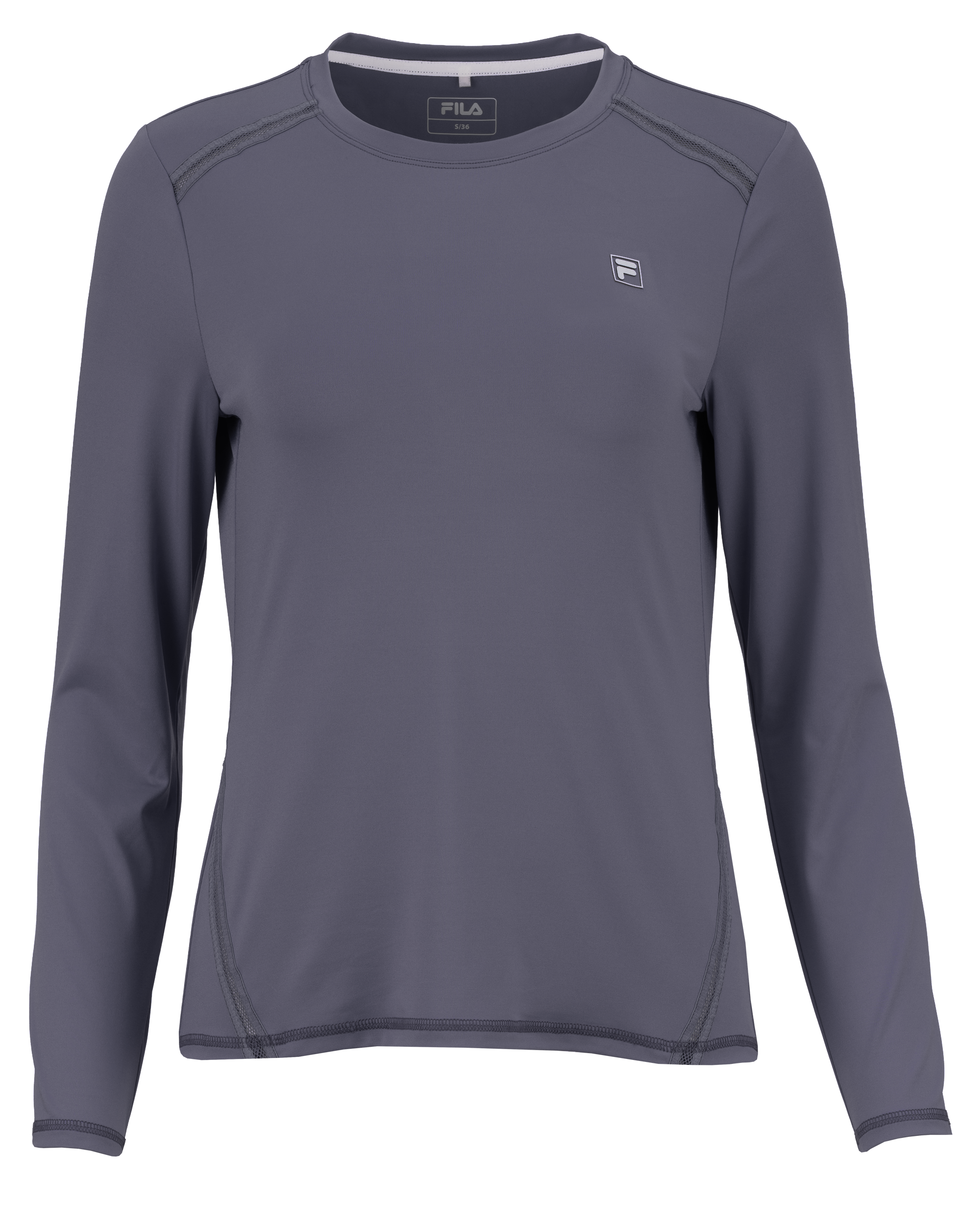 langieu, sporttop, polyester, grau, FILA-Logo