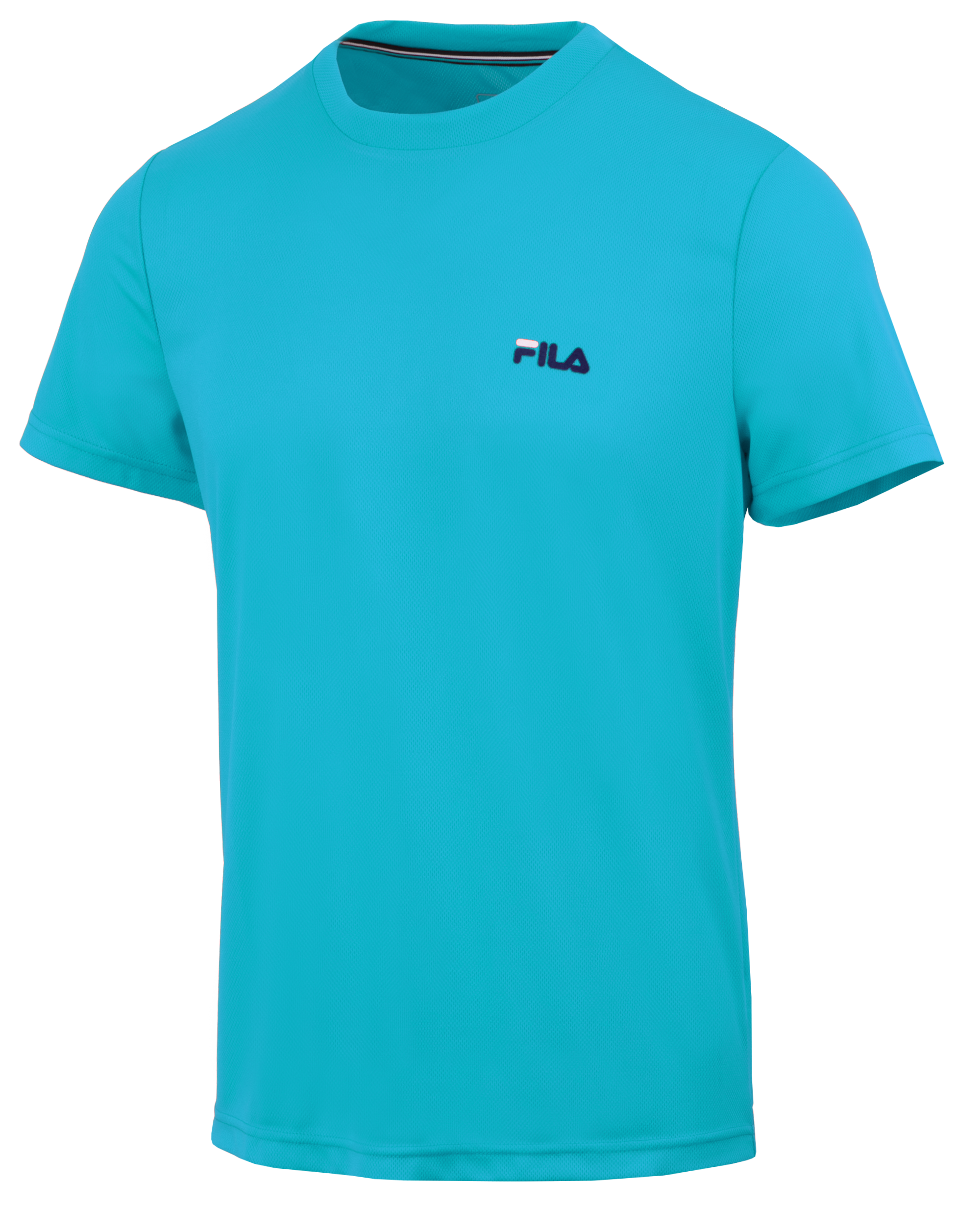 T-Shirt, Kurzarm, Rundhals, Teal, FILA-Logo