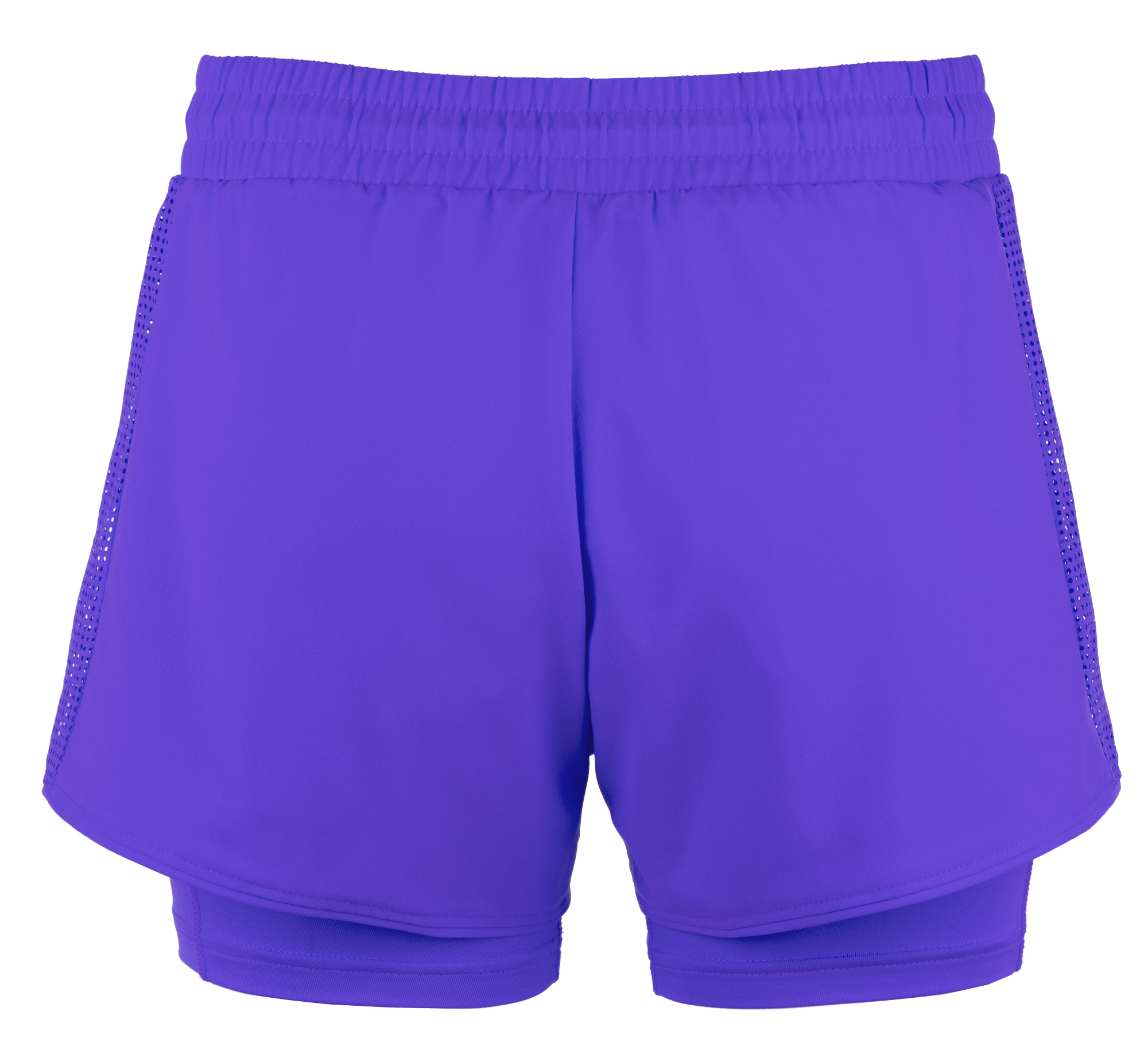 kurze, athletische, lila, mesh seitlich, elastischerBund
