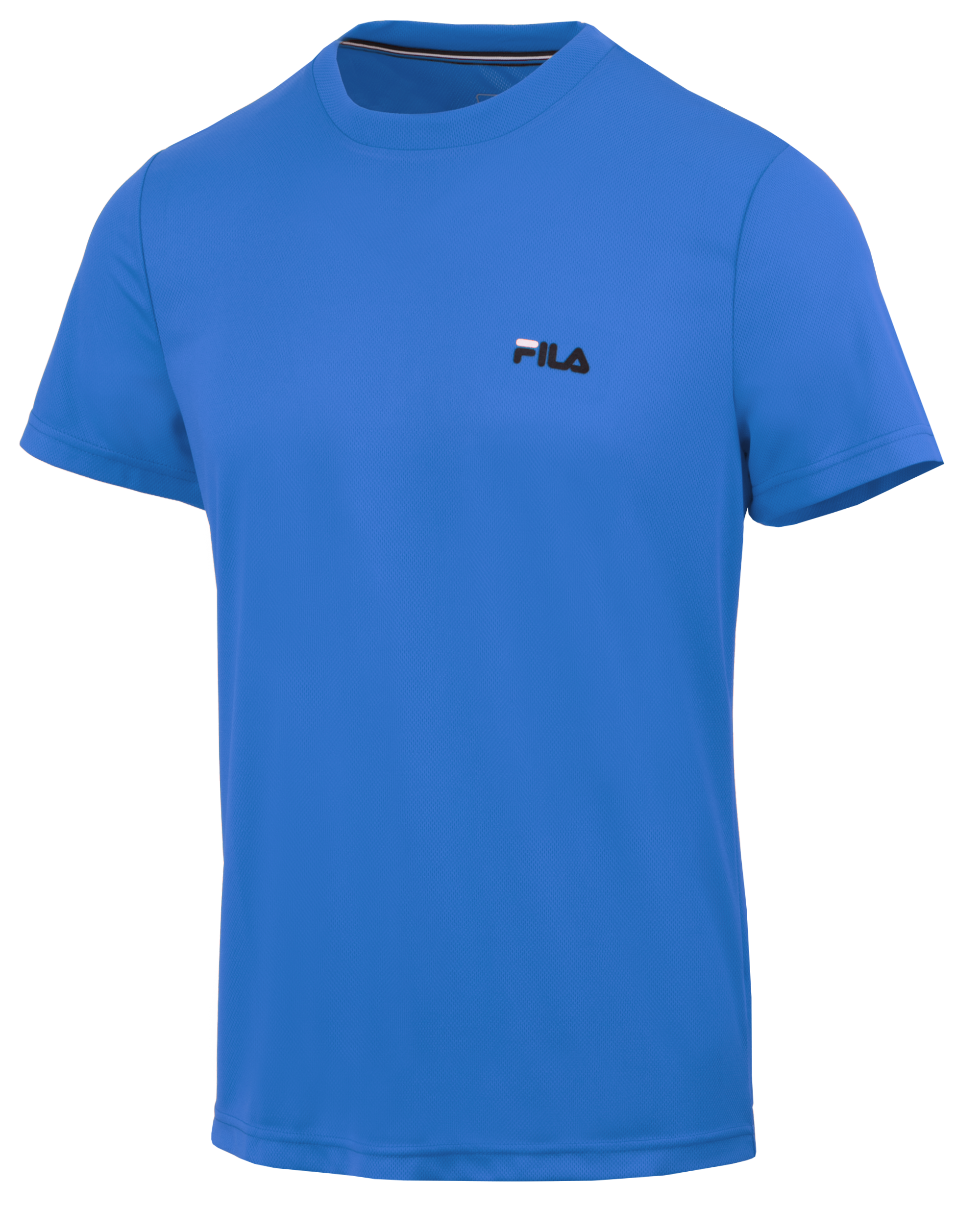 T-Shirt, Kurze Ärmel, Blau, Mesh-Textur, FILA-Logo
