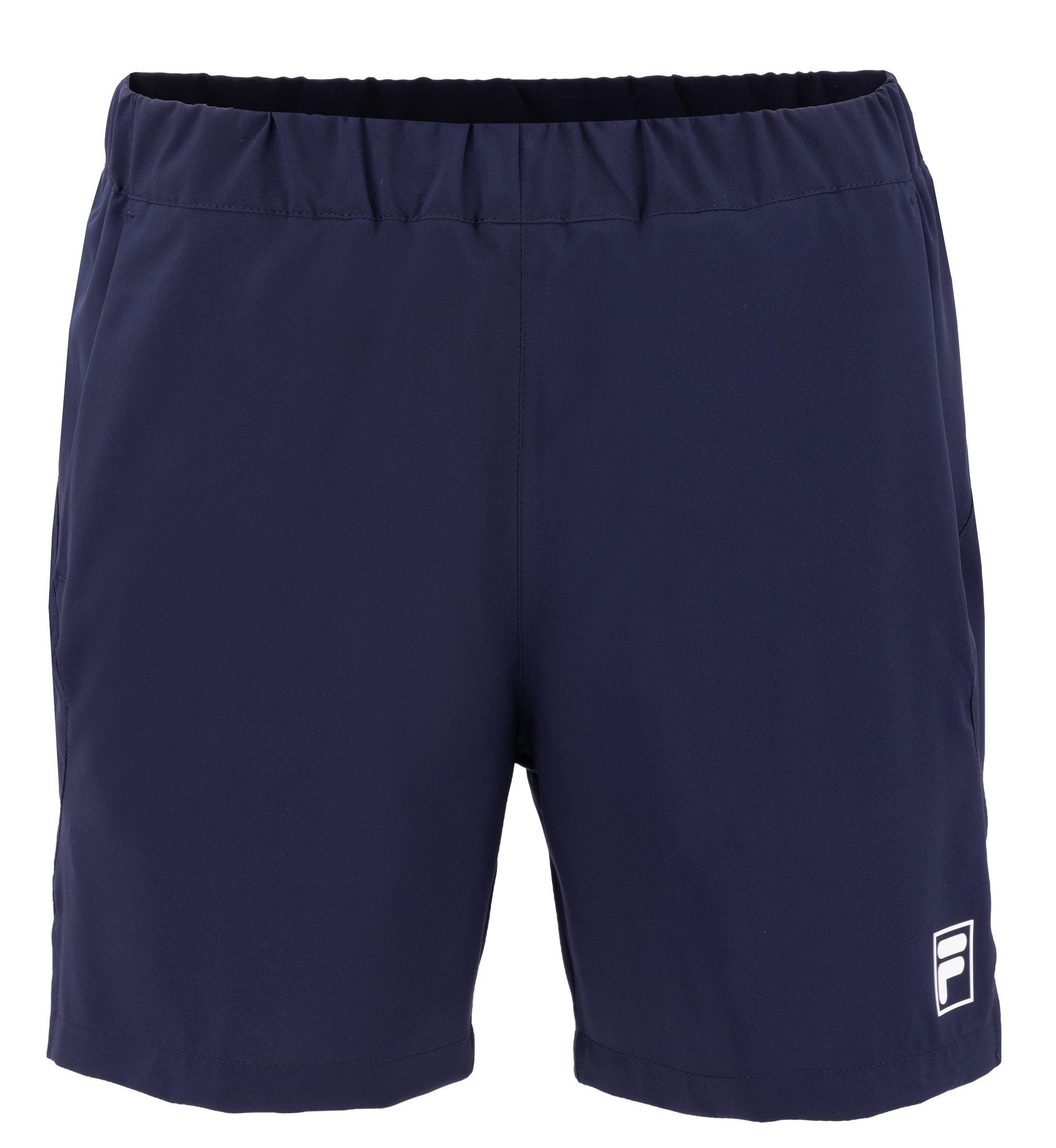 Schorts, Marineblau, Elastischer Bund, Unifarben, Knielang