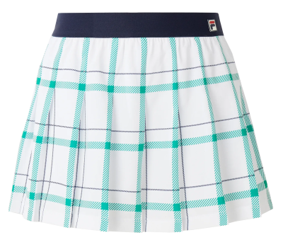 white / court green check