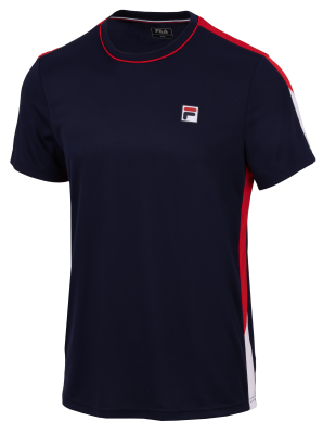 navy / fila red comb.